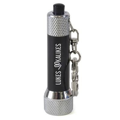 KEYRING TORCH LIGHT LIGHT in Black