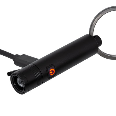 KEYRING with Rechargeable LED Torch Reeves-porto