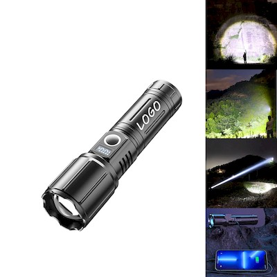 LED TORCH WATERPROOF USB-C POWERED RECHARGEABLE
