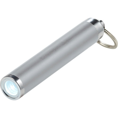LED TORCH with Keyring in Silver