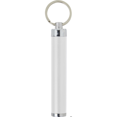 LED TORCH with Keyring in White