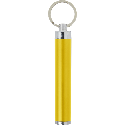 LED TORCH with Keyring in Yellow