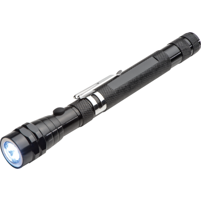 MAGNETIC FLEXIBLE TELESCOPE TORCH in Black