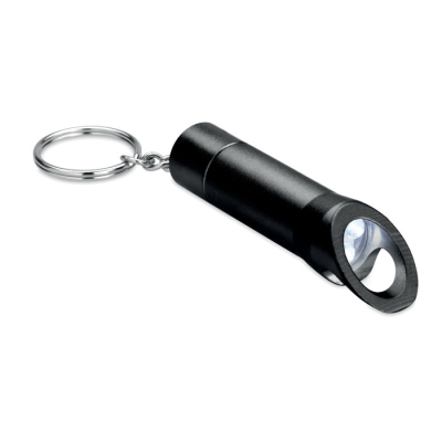 METAL TORCH KEYRING in Black