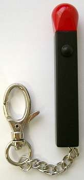 MINI MATCH LED TORCH in Black on Keyring
