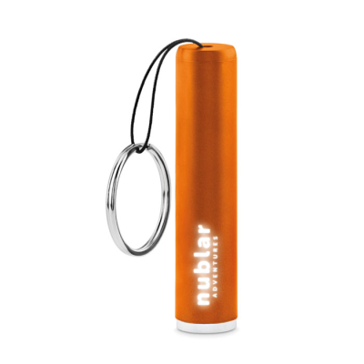 PLASTIC LIGHT UP LOGO TORCH in Orange