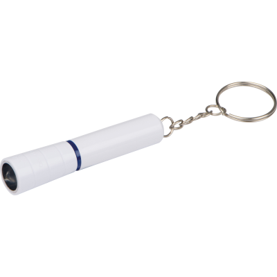 POCKET TORCH in Keyring Chain in White