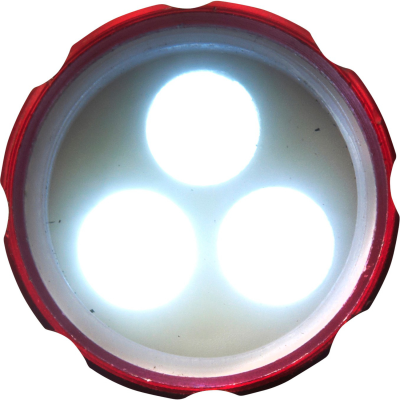POCKET TORCH with 3 LED Lights in Red