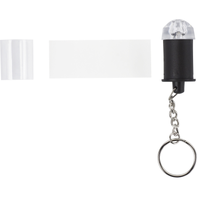 PUSH BUTTON TORCH KEYRING in Neutral