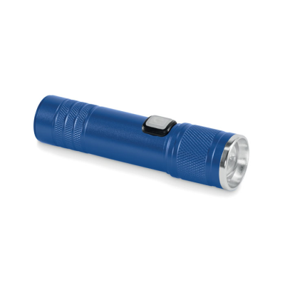 RECHARGEABLE COB LIGHT TORCH in Blue