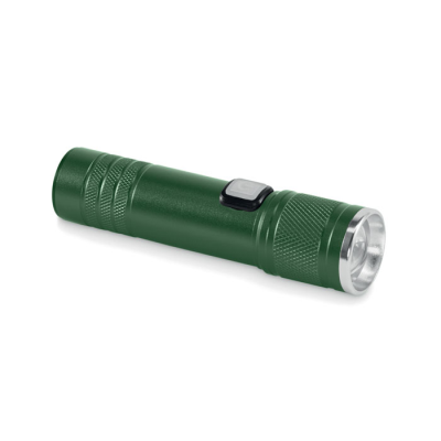 RECHARGEABLE COB LIGHT TORCH in Green