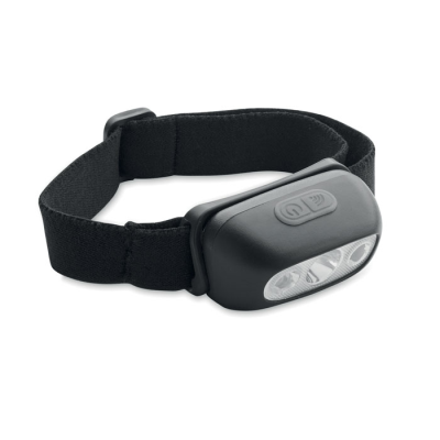 RECHARGEABLE LED HEAD TORCH in Black