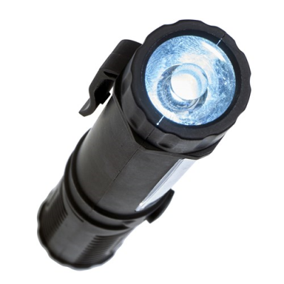 WORK LIGHT & TORCH with Cob Lights in Black