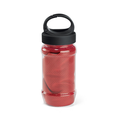 ARTX PLUS SET with a PP & Pet Bottle & a Polyamide & Polyester Sports Towel in Red