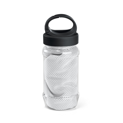 ARTX PLUS SET with a PP & Pet Bottle & a Polyamide & Polyester Sports Towel in White