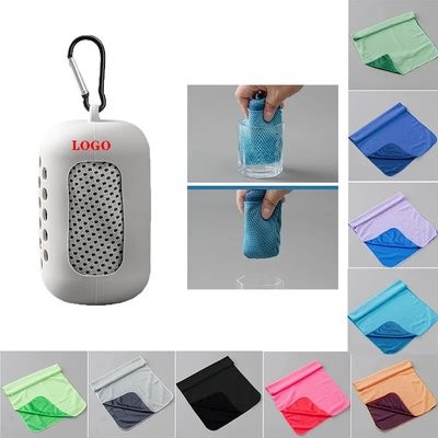 CHILL ICE-SILK GYM TOWEL SWEAT-WICKING QUICK-DRY NON-SLIP