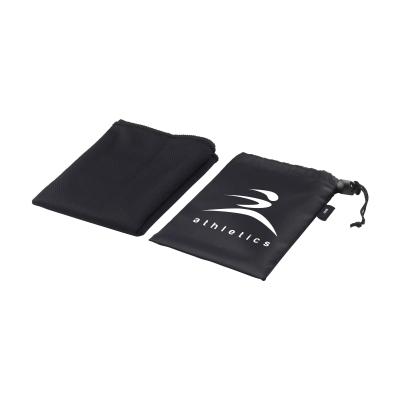 COOLDOWN GRS RPET SPORTS COOLING TOWEL in Black