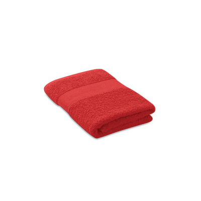 TOWEL ORGANIC COTTON 100X50CM in Red