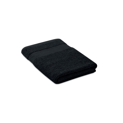 TOWEL ORGANIC COTTON 140X70CM in Black