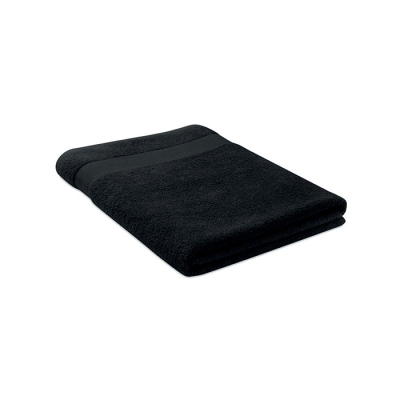 TOWEL ORGANIC COTTON 180X100CM in Black