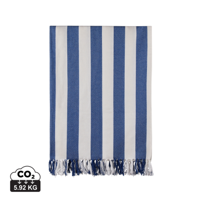 VINGA ORNOS GRS HAMMAM FAMILY TOWEL in Blue, White