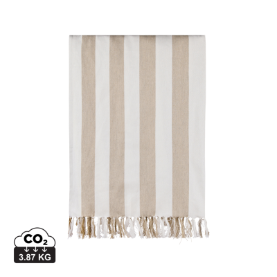 VINGA ORNOS GRS HAMMAM TOWEL in Beige, White