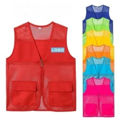 WORK MESH VEST with Custom Logo