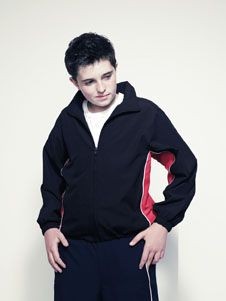 FINDEN & HALES CHILDRENS CONTRAST TRACK TOP