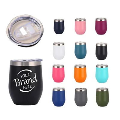 12OZ THERMAL INSULATED STAINLESS STEEL METAL EGG CUP