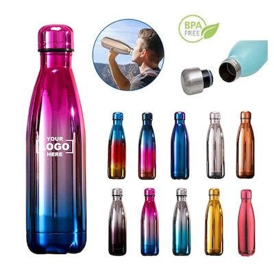 17 OZ BPA FREE VACUUM THERMAL INSULATED COLA SHAPE WATER BOTTLE