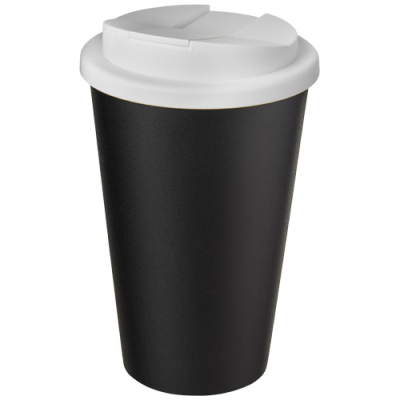 AMERICANO® 350 ML TUMBLER with Spill-Proof Lid in Solid Black & White