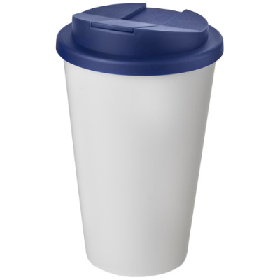 AMERICANO® 350 ML TUMBLER with Spill-Proof Lid in White & Blue