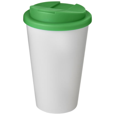 AMERICANO® 350 ML TUMBLER with Spill-Proof Lid in White & Green