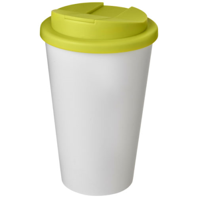 AMERICANO® 350 ML TUMBLER with Spill-Proof Lid in White & Lime