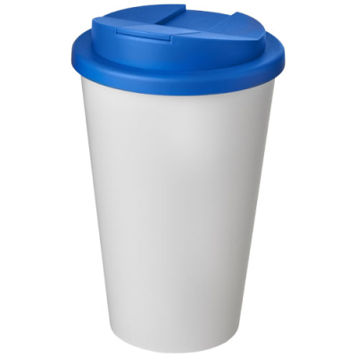 AMERICANO® 350 ML TUMBLER with Spill-Proof Lid in White & Mid Blue