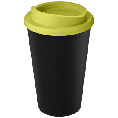 AMERICANO® ECO 350 ML RECYCLED TUMBLER in Solid Black & Lime
