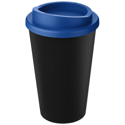 AMERICANO® ECO 350 ML RECYCLED TUMBLER in Solid Black & Mid Blue