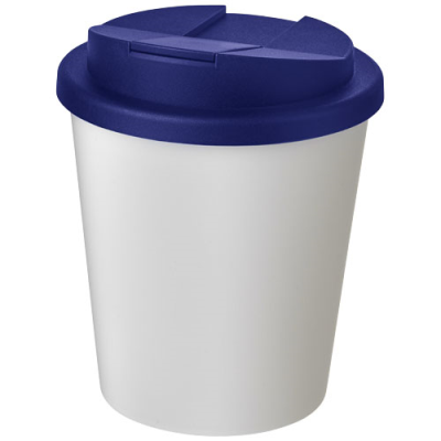 AMERICANO® ESPRESSO 250 ML TUMBLER with Spill-Proof Lid in White & Blue