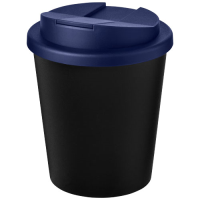 AMERICANO® ESPRESSO ECO 250 ML RECYCLED TUMBLER with Spill-Proof Lid in Solid Black & Blue
