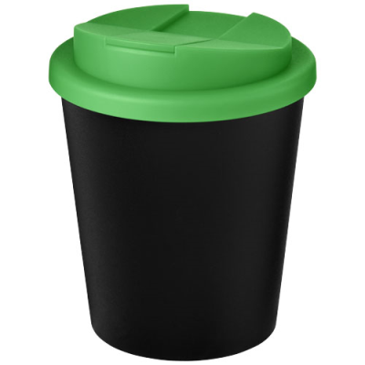 AMERICANO® ESPRESSO ECO 250 ML RECYCLED TUMBLER with Spill-Proof Lid in Solid Black & Green