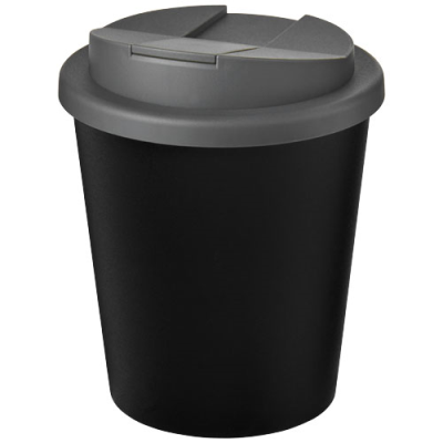 AMERICANO® ESPRESSO ECO 250 ML RECYCLED TUMBLER with Spill-Proof Lid in Solid Black & Grey