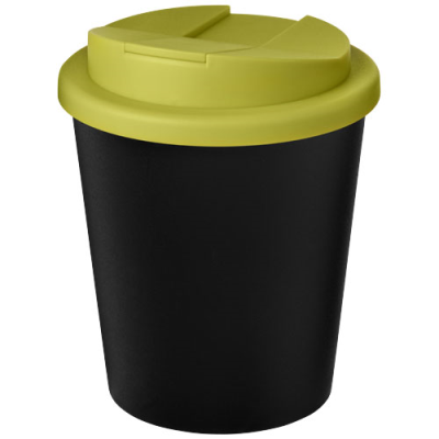 AMERICANO® ESPRESSO ECO 250 ML RECYCLED TUMBLER with Spill-Proof Lid in Solid Black & Lime