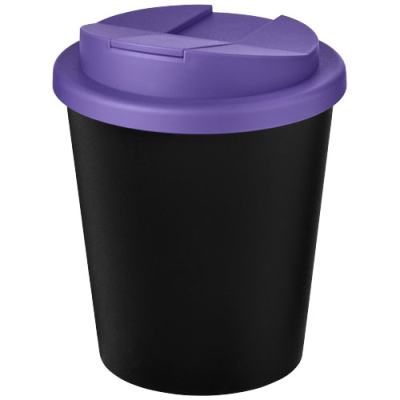 AMERICANO® ESPRESSO ECO 250 ML RECYCLED TUMBLER with Spill-Proof Lid in Solid Black & Purple