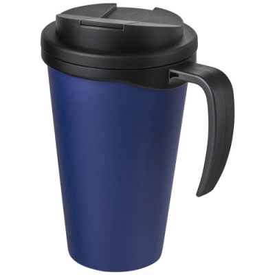 AMERICANO® GRANDE 350 ML MUG with Spill-Proof Lid in Blue & Solid Black