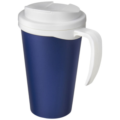 AMERICANO® GRANDE 350 ML MUG with Spill-Proof Lid in Blue & White