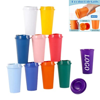 BEVERAGE MUG REUSABLE 16 OZ with Lid