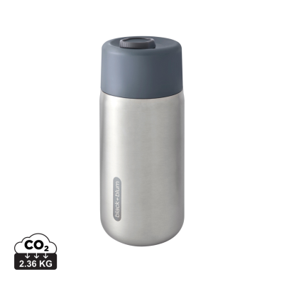 BLACK+BLUM THERMAL INSULATED LEAKPROOF TRAVEL CUP STAINLESS STEEL METAL in Grey