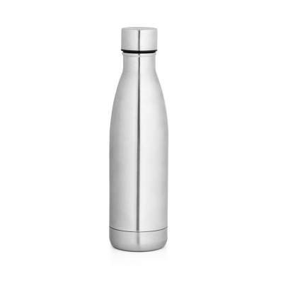 BUFFON 500 ML STAINLESS STEEL METAL THERMOS BOTTLE in Satin Silver