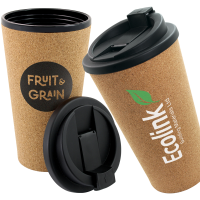 CORK DOUBLE WALL TRAVEL MUG (450ML)