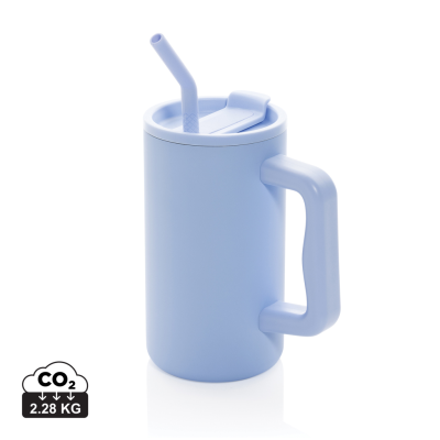 CUBE RCS CERTIFIED RECYCLED STEEL MUG 800ML in Light Blue